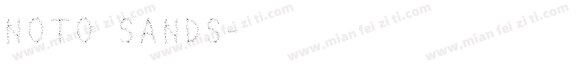 noto sands字体转换